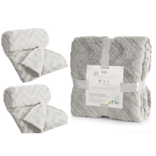 Jasno Szare Narzuty na kanape i fotele Jodełka Jasno Szare Narzuty na kanape i fotele Jodełka