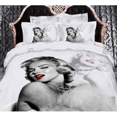 Pościel 3D 200x220, 2x70/80  Marilyn Monroe