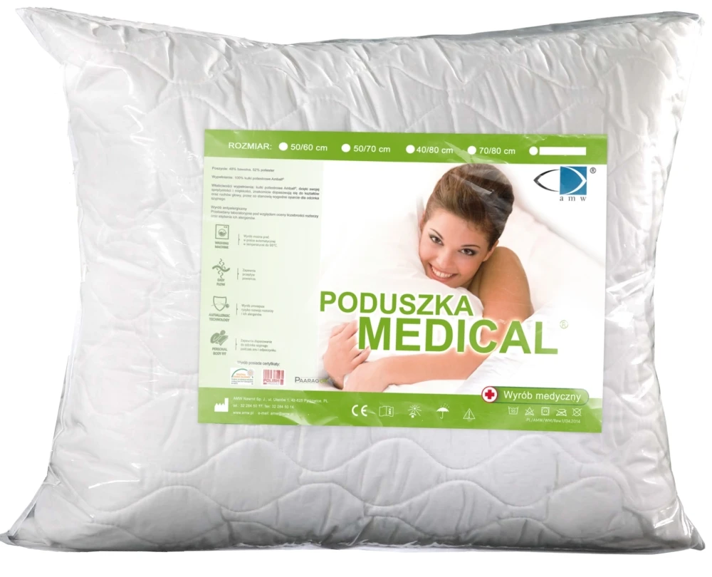 PODUSZKA 70 x 80 Antyalergiczna AMW