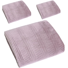 Narzuty na kanape i fotele Welwet 170x210, 2x70x160 Pudrowy róż