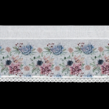 FIRANA GOTOWA DORA 150X30 CM BIAŁY