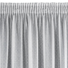 FIRANA GOTOWA SIBEL NA TAŚMIE 140X270 CM BIAŁY