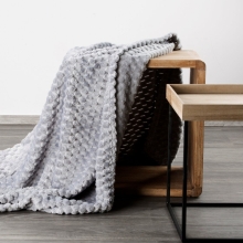 Jasno Szare Narzuty na Kanape i fotele 170x210 + 2 x 70x160 Cindy