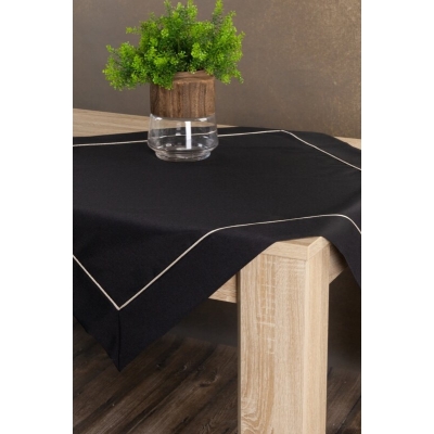 OBRUS MADELE 85 X 85 CM CZARNY