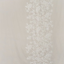 KOMPLET POŚCIELI SATYNOWEJ HAFT 220 X 200 CM BEŻOWY
