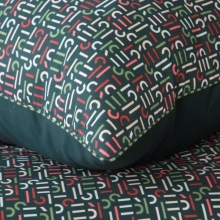 KOMPLET POŚCIELI ESPRIT 06 220 X 200 CM CIEMNOZIELONY