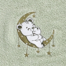 RĘCZNIK DZIECIĘCY BABY74 70 X 140 CM MIĘTOWY