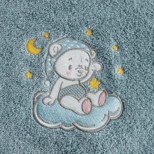 RĘCZNIK DZIECIĘCY BABY75 70 X 140 CM NIEBIESKI