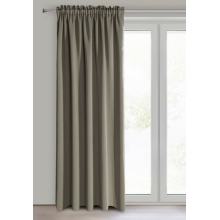 ZASŁONA GOTOWA D91 PARISA NA TAŚMIE 135 X 270 CM CIEMNOBEŻOWY