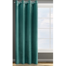 ZASŁONA GOTOWA D91 ROSA 140 X 250 CM CIEMNOTURKUSOWY