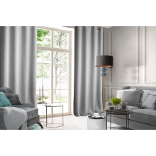 ZASŁONA GOTOWA D91 ROSA 140 X 250 CM SREBRNY
