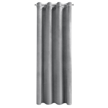 ZASŁONA GOTOWA D91 ROSA 140 X 250 CM SREBRNY