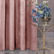 ZASŁONA GOTOWA D91 ROSA NA TAŚMIE 140 X 270 CM CIEMNORÓŻOWY