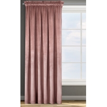 ZASŁONA GOTOWA D91 ROSA NA TAŚMIE 140 X 270 CM CIEMNORÓŻOWY