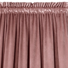 ZASŁONA GOTOWA D91 ROSA NA TAŚMIE 140 X 270 CM CIEMNORÓŻOWY