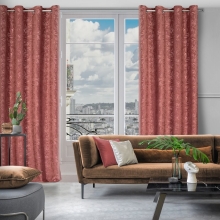 ZASŁONA GOTOWA OCTAVIA 140 X 250 CM CIEMNORÓŻOWY