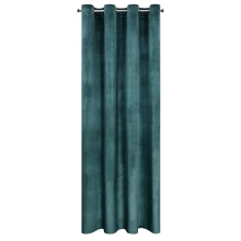 ZASŁONA GOTOWA MELANIE 140 X 250 CM CIEMNOTURKUSOWY