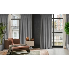 ZASŁONA GOTOWA D91 ROSA NA TAŚMIE 140 X 270 CM STALOWY