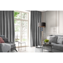ZASŁONA GOTOWA D91 ROSA NA TAŚMIE 140 X 270 CM STALOWY
