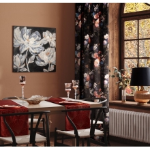 ZASŁONA GOTOWA KAREN NA TAŚMIE 140 X 270 CM CZARNY