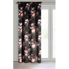 ZASŁONA GOTOWA KAREN NA TAŚMIE 140 X 270 CM CZARNY