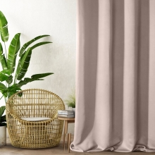ZASŁONA GOTOWA D91 PARISA 135 X 250 CM PUDROWY RÓŻ