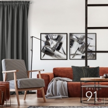 ZASŁONA GOTOWA D91 PARISA NA TAŚMIE 135 X 270 CM GRAFITOWY