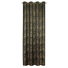 ZASŁONA GOTOWA SARA 140 X 250 CM CZARNY