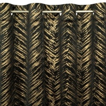 ZASŁONA GOTOWA SARA 140 X 250 CM CZARNY