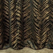 ZASŁONA GOTOWA SARA 140 X 250 CM CZARNY