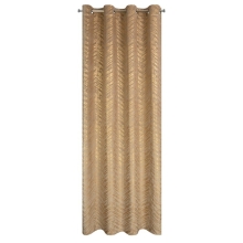 ZASŁONA GOTOWA SARA 140 X 250 CM CIEMNOBEŻOWY