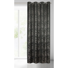 ZASŁONA GOTOWA SARA 140 X 250 CM CZARNY