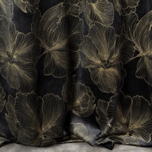 ZASŁONA GOTOWA STELLA 140 X 250 CM CZARNY