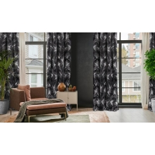 ZASŁONA GOTOWA STELLA 140 X 250 CM CZARNY