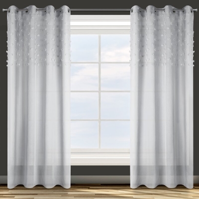 ZASŁONA GOTOWA D91 STELLA 140 X 250 CM SREBRNY