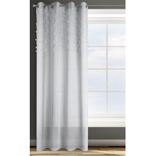 ZASŁONA GOTOWA D91 STELLA 140 X 250 CM SREBRNY