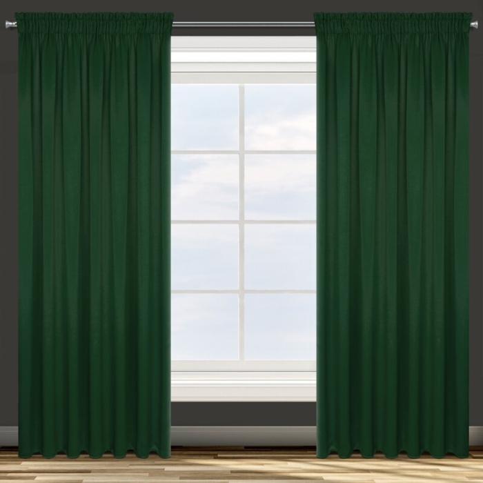 ZASŁONA GOTOWA D91 PARISA NA TAŚMIE 140 X 270 CM ZIELONY