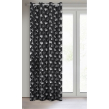 ZASŁONA GOTOWA CLARA 135 X 250 CM CZARNY