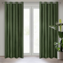 ZASŁONA GOTOWA STYLE 140 X 250 CM CIEMNOZIELONY