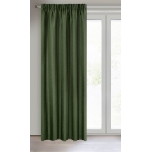 ZASŁONA GOTOWA STYLE NA TAŚMIE 140 X 270 CM CIEMNOZIELONY