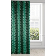 ZASŁONA GOTOWA D91 POLI 140 X 250 CM ZIELONY