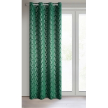 ZASŁONA GOTOWA D91 POLI 140 X 250 CM ZIELONY