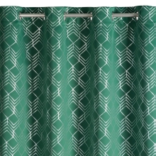 ZASŁONA GOTOWA D91 POLI 140 X 250 CM ZIELONY