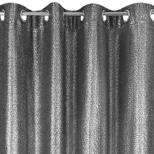 ZASŁONA GOTOWA GLOSSY 140 X 250 CM CZARNY