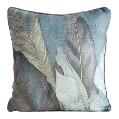 POSZEWKA LEN 38 45 X 45 CM NIEBIESKI