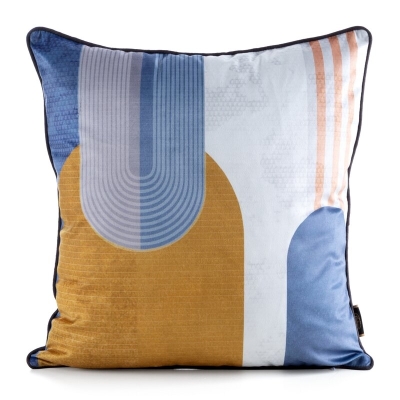 POSZEWKA VELVET 164 45 X 45 CM NIEBIESKI