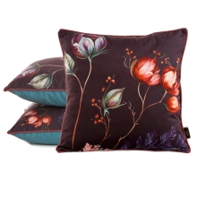 POSZEWKA VELVET 130 45 X 45 CM BORDOWY