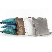 POSZEWKA VELVET 25 45 X 45 CM BORDOWY