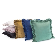 POSZEWKA VELVET 25 45 X 45 CM CIEMNOBORDOWY
