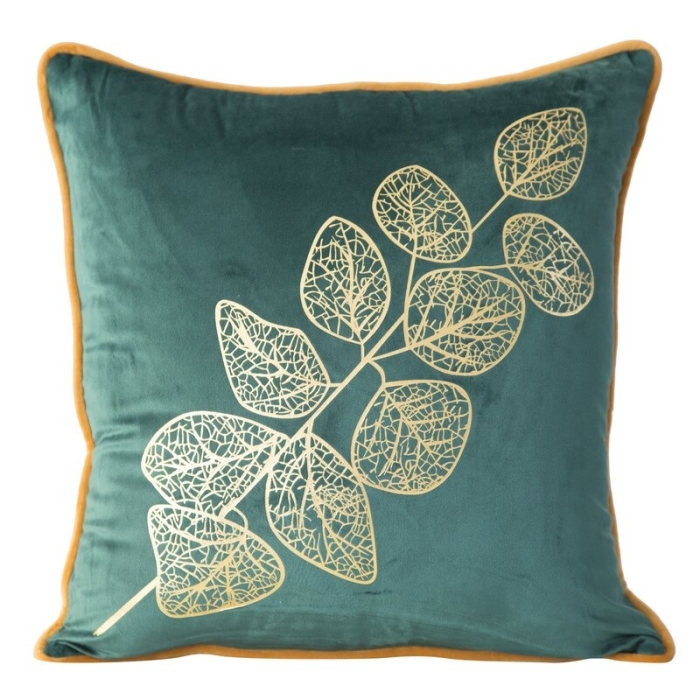 POSZEWKA POPLA 45 X 45 CM CIEMNOZIELONY